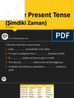3 - Present Tense (Geniş Zaman) - Soru Çözümü