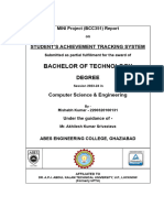 Bachelor of Technology: Student'S Achievement Tracking System