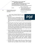 Surat Ke Daerah Terkait Penggunaan Dokumen Biodata Penduduk WNI Pada Pemilu Tahun 2024