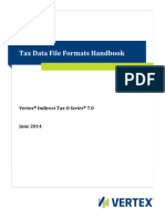 Vertex OSeries v7 Tax Data Format
