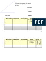 MDSAP QMS F0004.2.001 Identifying and Analyzing Risks Form (Optional)