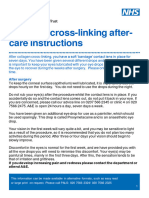 Collagen Cross Linking After Care Instructions
