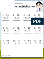 Grade 3 Multiplication Worksheet 2 Image