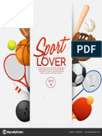 Depositphotos - 139303188 Stock Illustration Sport Lover Template With Sport