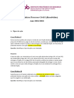 Casos Práticos Processo Civil I 2021 2022