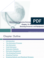 Chapter 15: Metal Extrusion and Drawing Processes and Equipment