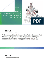 Activity No.1 Microwave Communication Systems Design Proposal
