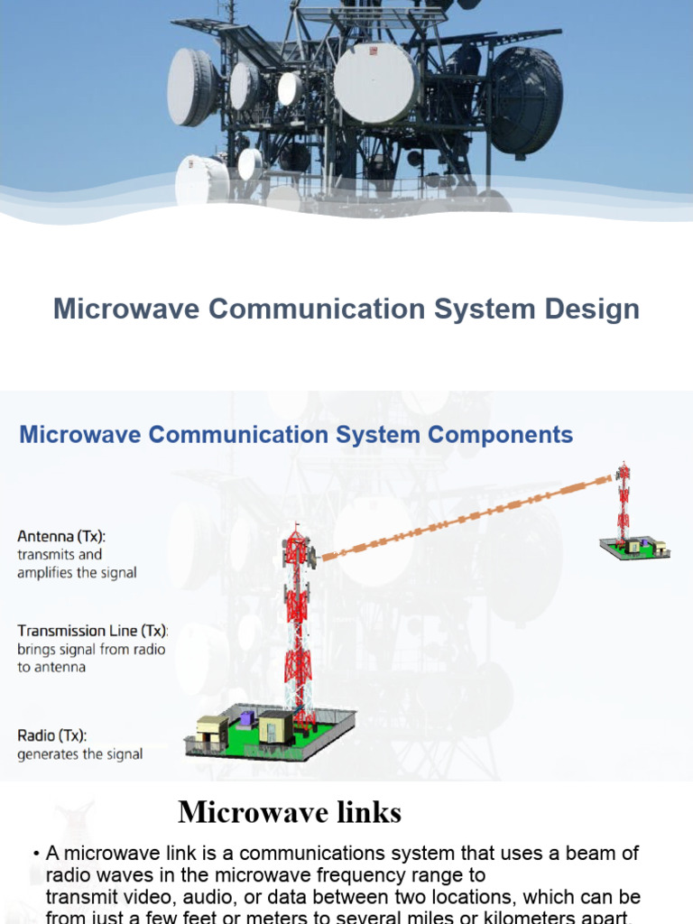 Lesson1 Microwave Communication System Design | PDF