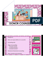 Donor Counselling A Donor's Right