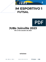 Boletim Esportivo Futsal 1 JUBs Joinville 2023