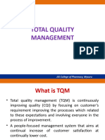Total Quality Management: JSS College of Pharmacy, Mysuru