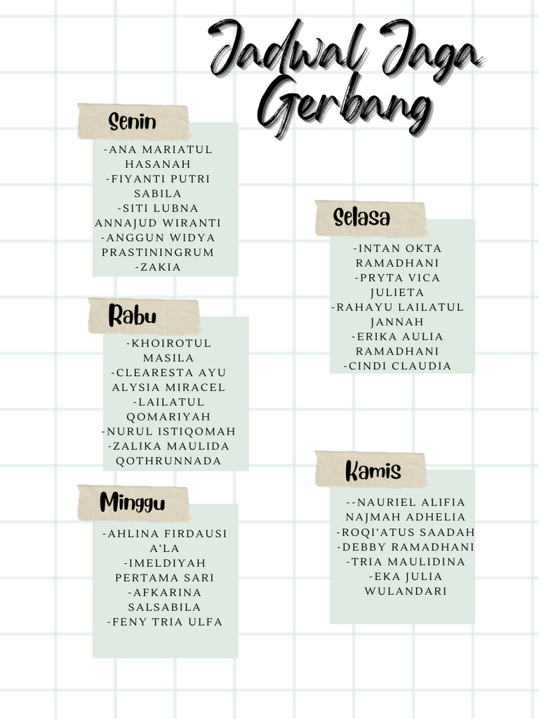 White Aesthetic Weekly Schedule Planner Illustrated Poster - 20240113