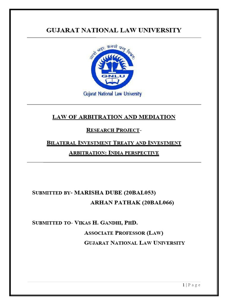 Law Students' Guide to BIT Arbitration | PDF | Arbitration | Most ...