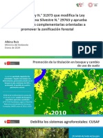 Presentación de exministra Albina Ruiz sobre riesgos de la modificación de la Ley Forestal