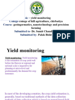 Yield Monitoring