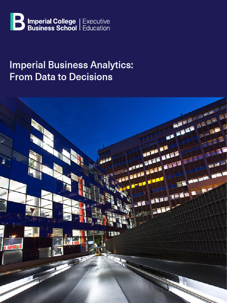Imperial Business Analytics Online Program | PDF | Analytics | Statistics