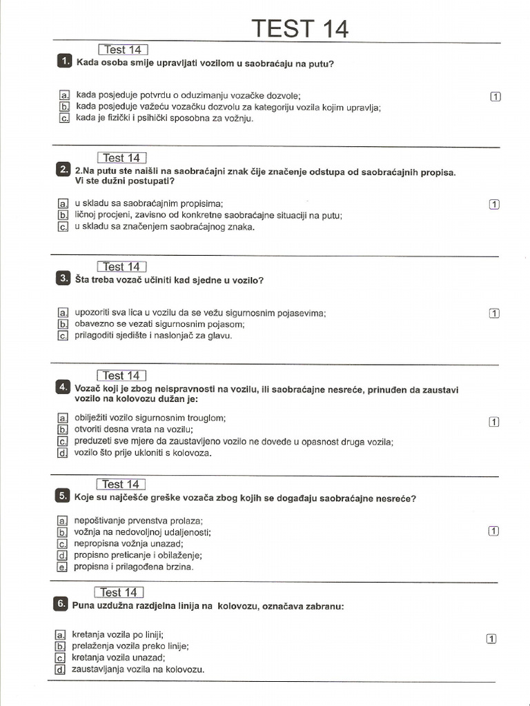 Test 14 | PDF