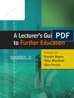 A Lecturer's Guide To Further Education