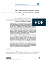 On Determination of Focal Laws For Linear Phased Array Probes As To The Active and Passive Element Size