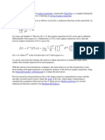Laplace Transforms Emil Post Inverse Laplace Transform: Post's Inversion Formula For