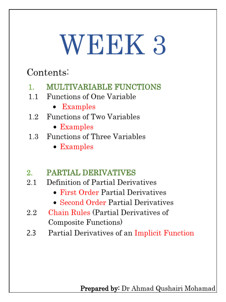 Lecture Note - Week 3 Ssce 1993 | PDF