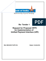 Re Tender 1 - RFP For Unified Payment Interface Solution