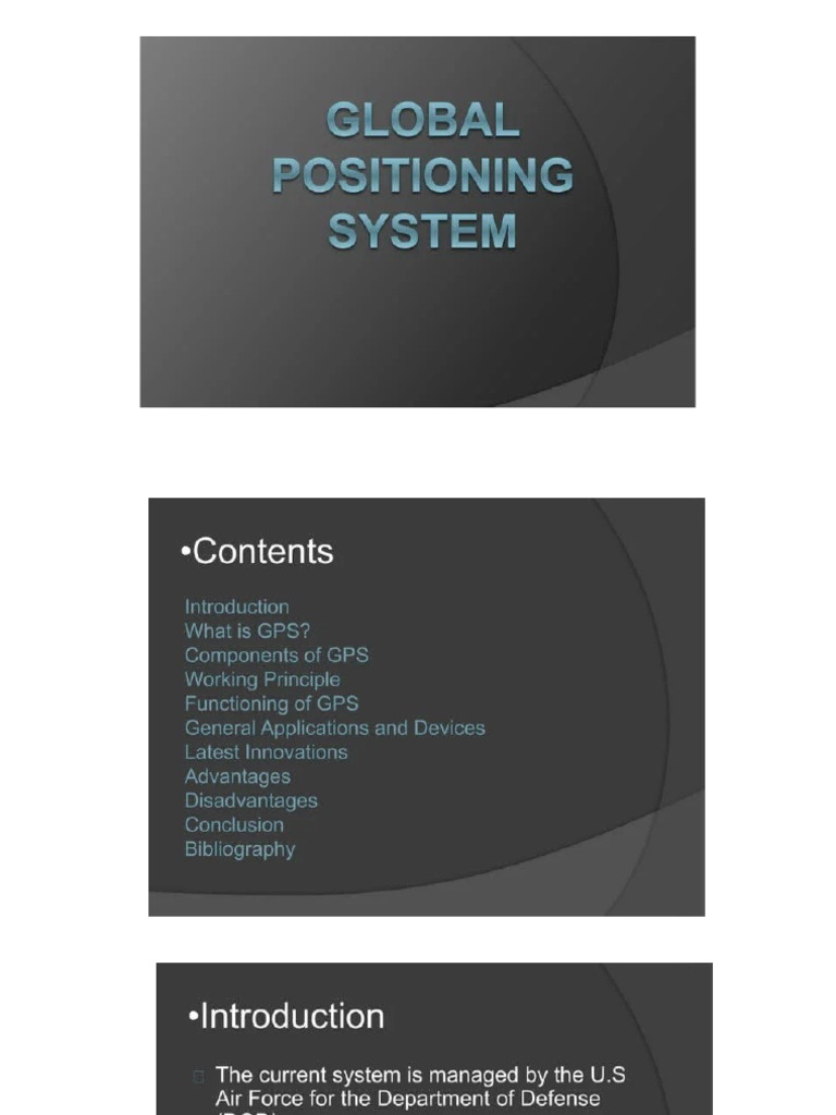 Global Positioning System GPS | PDF