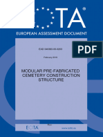 Modular Pre Fabricated Cemetery Construction Structure