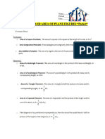 Unit 9 - Perimeter and Area of Plane Figures - PACKET - New - ANSWER KEY