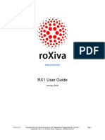 Roxiva RX1 User Guide