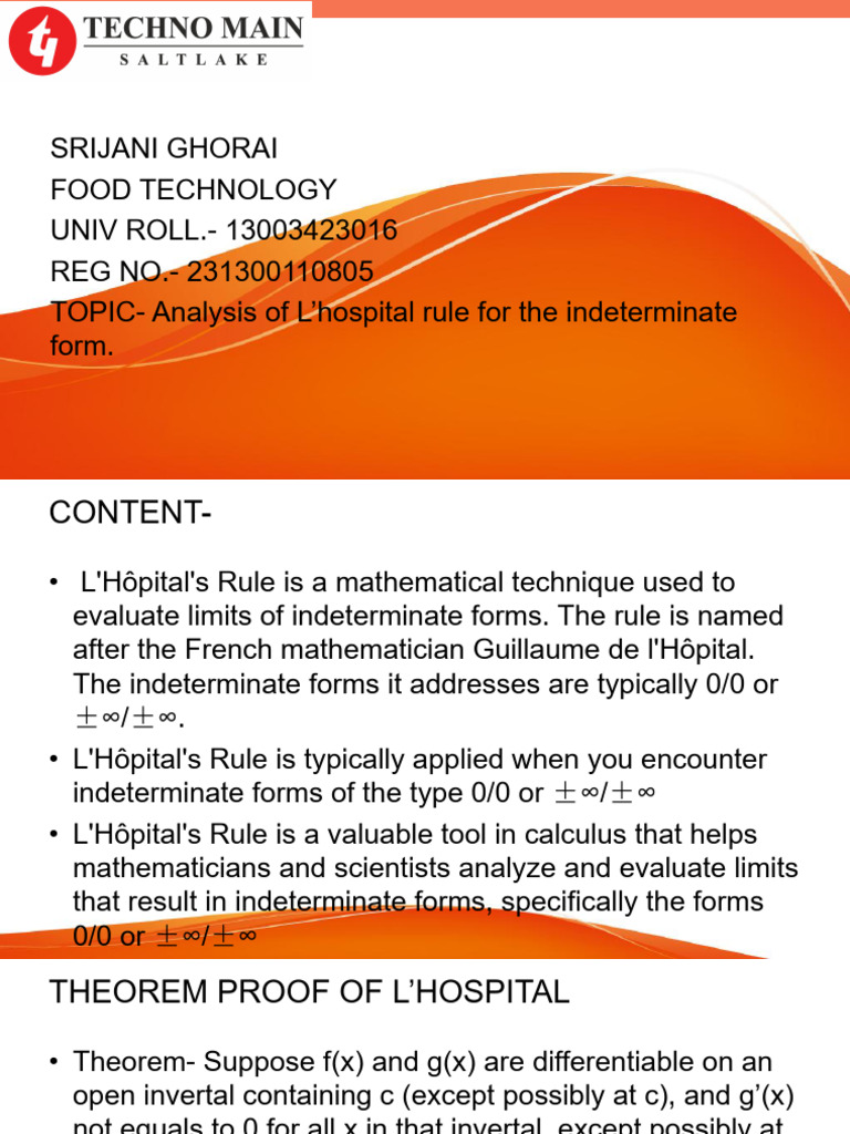 ANALYSIS OF L'HOSPITAL 13003423016 BSM102 Food Technology | PDF ...