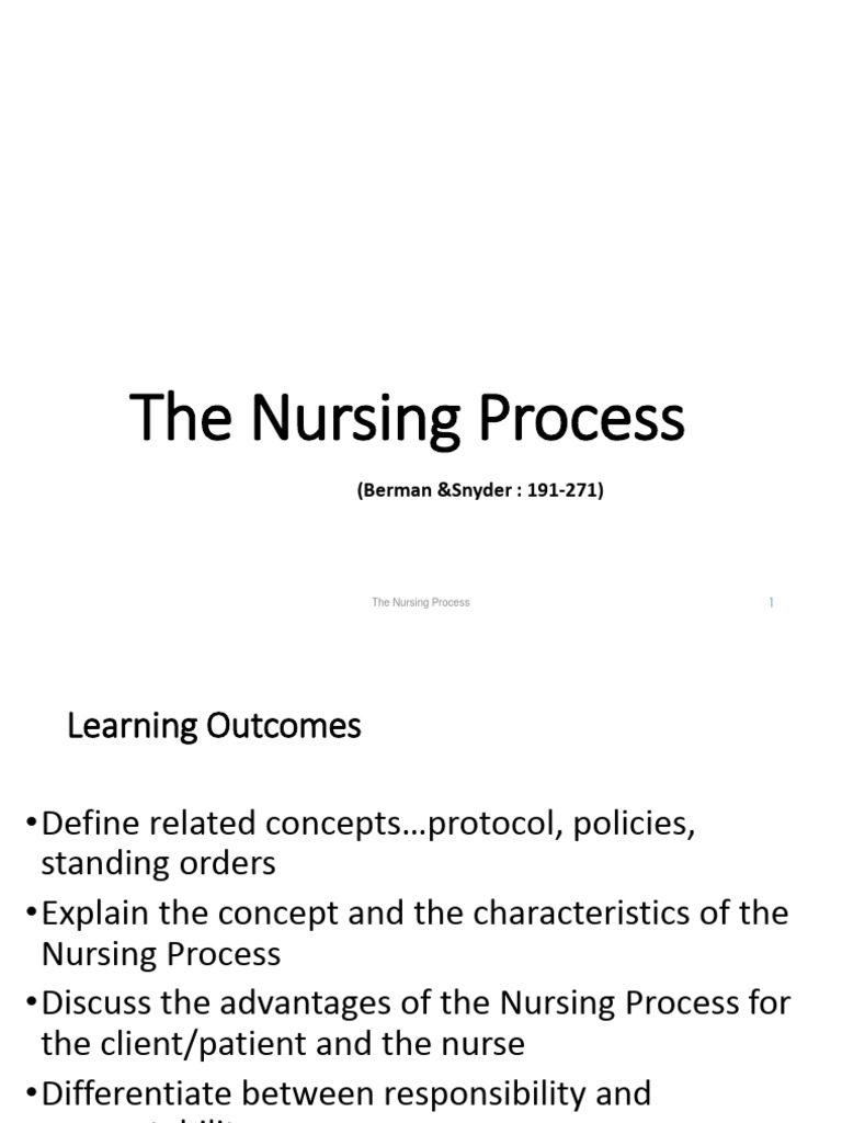 Understanding the Nursing Process | PDF | Medical Diagnosis | Nursing