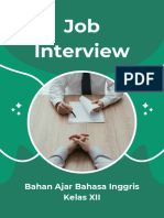 Bahan Bahasa Inggris - Job Interview