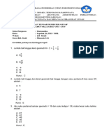 Soal Objektif Geometri