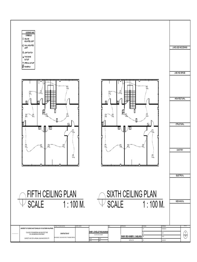Ceiling Plan for Cagayan de Oro Project | PDF | Engineering