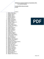 Cpe For Technical Result Central Office August 2022