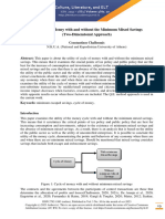 The Cycle of Money With and Without The Minimum Mixed Savings (Two-Dimensional Approach)