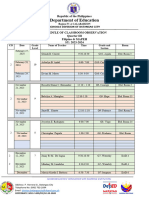 Filipino & MAPEH Classroom-Observation - Q2 - 2023-2024