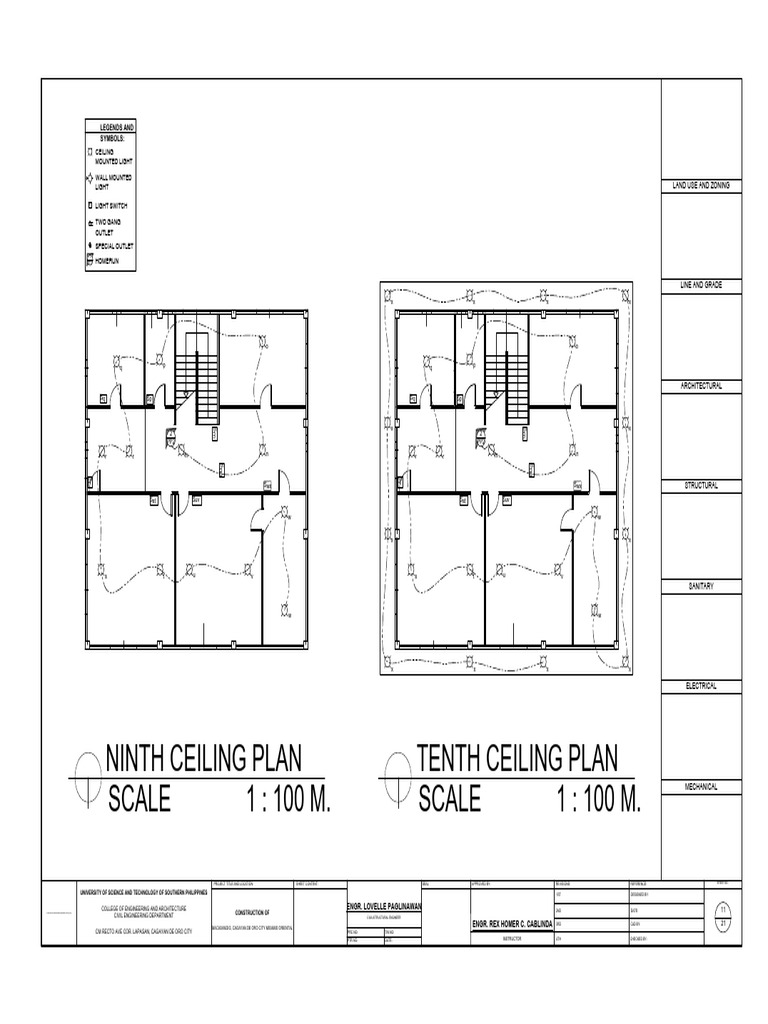 Ceiling Plan for Commercial Building | PDF | Engineering