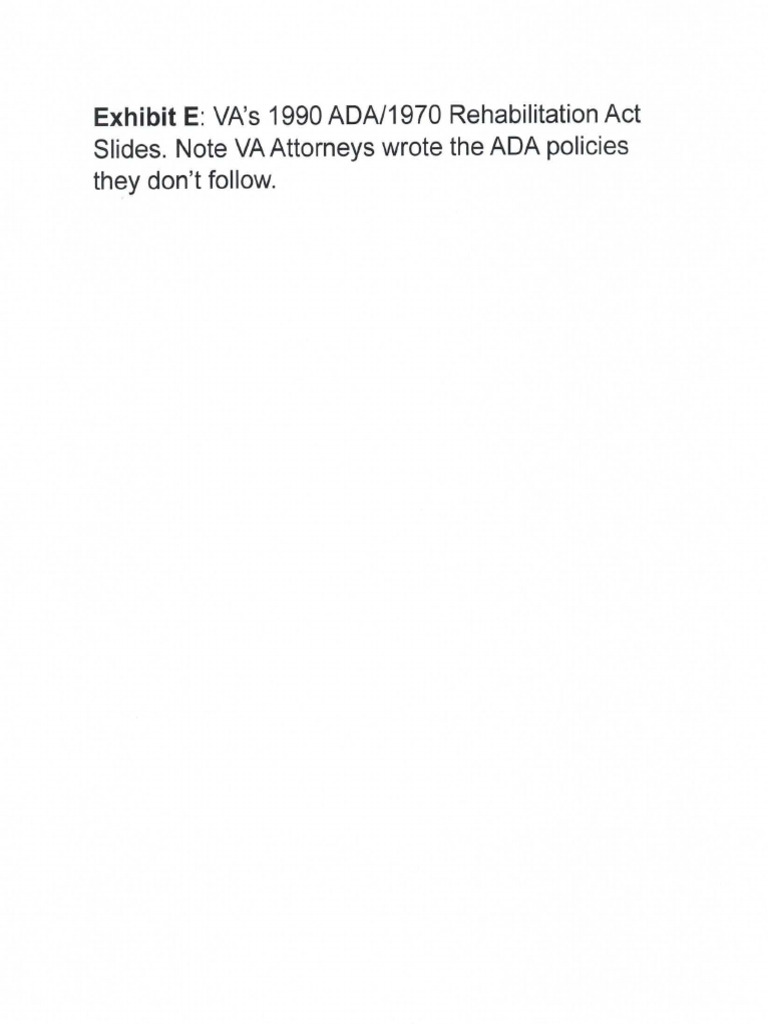 BRNB422000BED4A - 028163 Exhibit E - ADA POLICIES THE VA ATTORNEY IN DC ...
