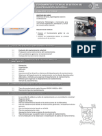 Fundamentos y Tecnicas de Gestion Del Mant Ind - 81 Horas - 2015