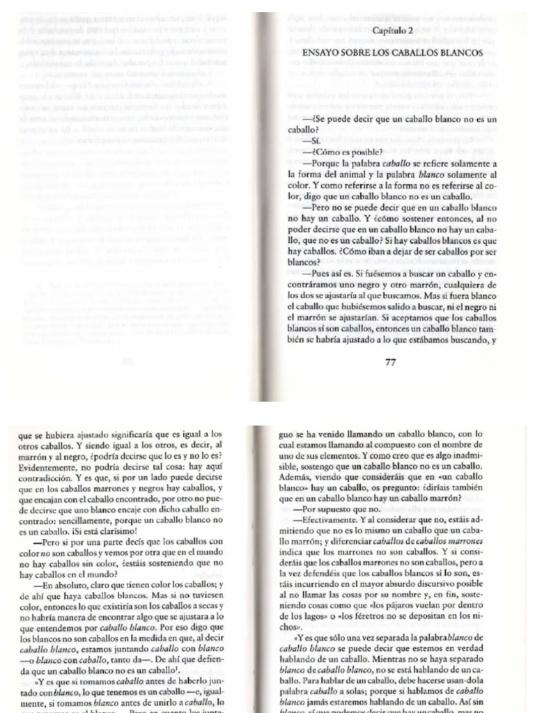 Gongsun Long Ensayo Sobre Los Caballos Blancos PDF