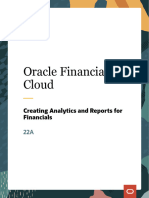 Creating Analytics and Reports For Financials