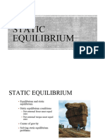 Lecture 4 Static Equilibrium