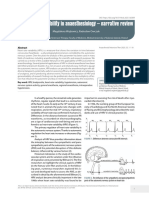 Heart Rate Variability in Anaesthesiology - Narrative Review