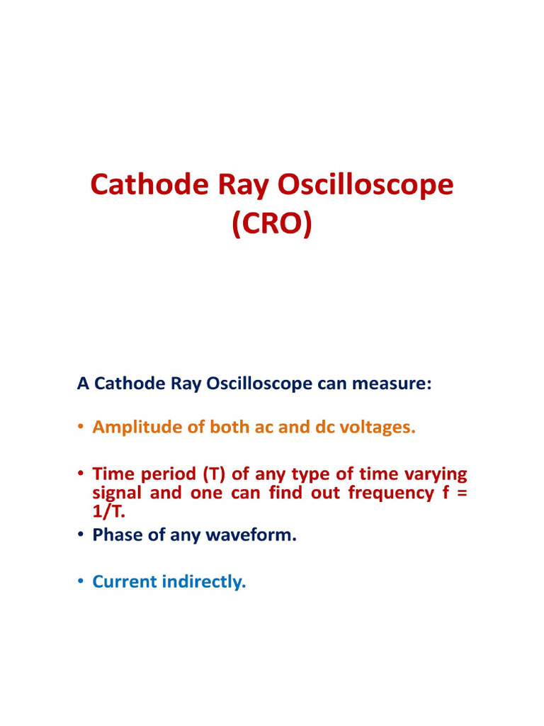 Cathode Ray | PDF