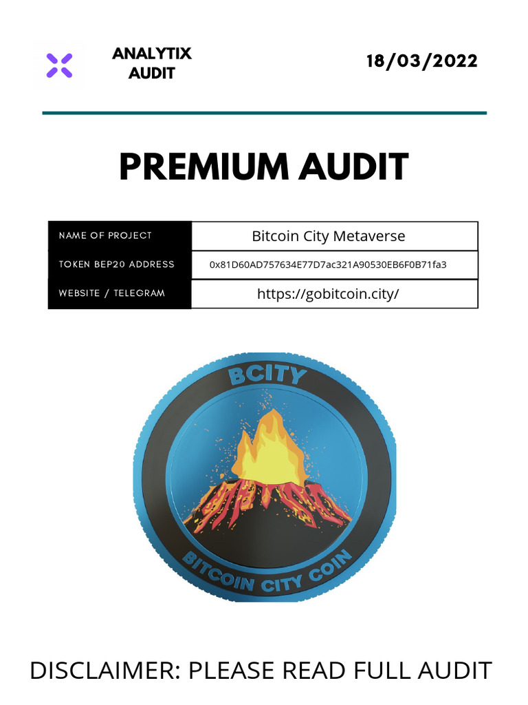 Crypto Project Audit Overview | PDF