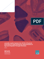 Juvenile Justice System Act 2018 - A Practical Overview of Legal Assistance Determination of Age and Disposal Through Diversion