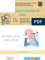 Semiología y Examen de Oído
