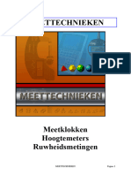 Cursus Meettechnieken - Meetklok, Hoogtemaat, Ruwheid-1